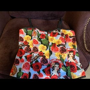 Hell Bunny Rockabilly corset top
